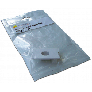 Вставка модульная под адаптер SC в розетку LAN-MB, белая